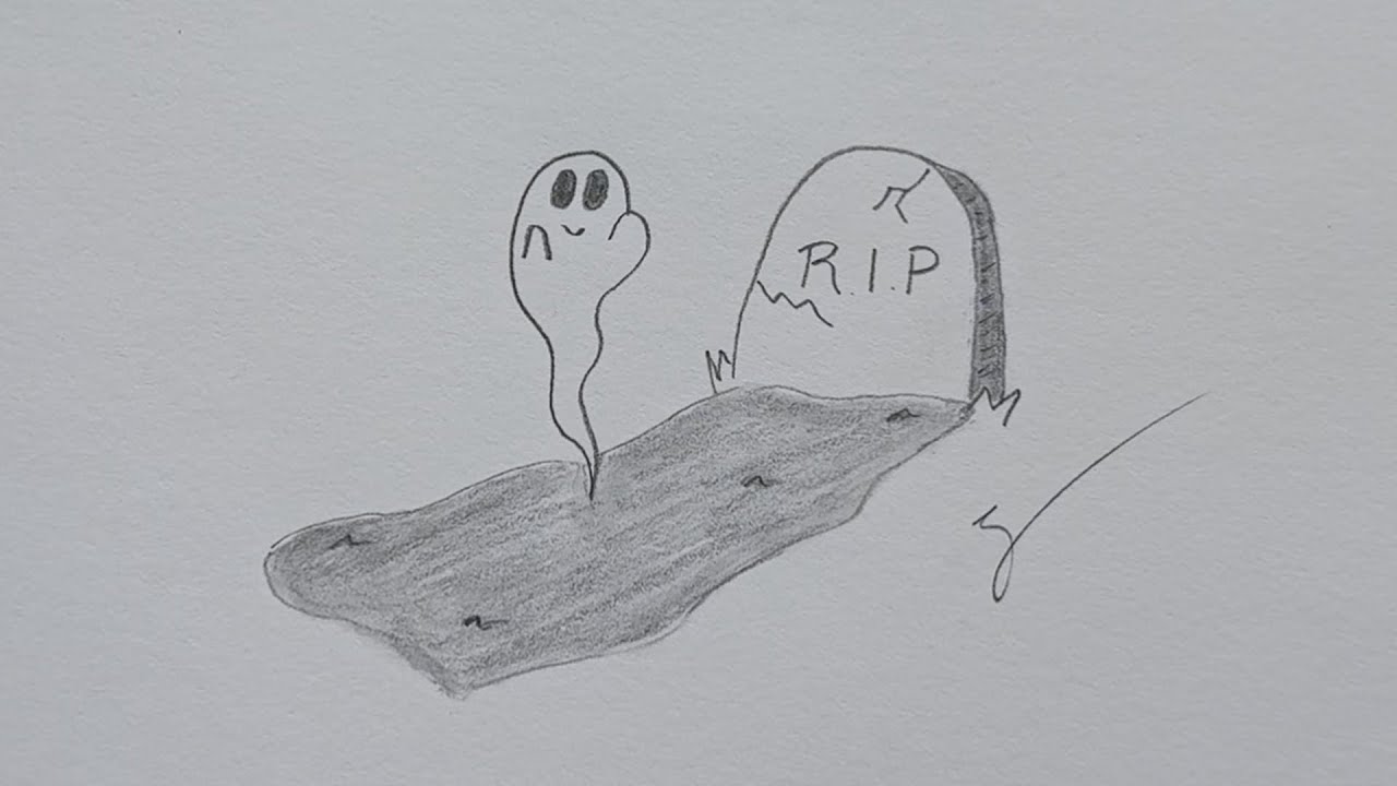 How To Draw a Tombstone / Easy Halloween Tutorial!