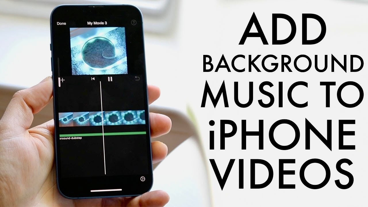 How To Add Background Music On Video On iPhone! (2022) - YouTube