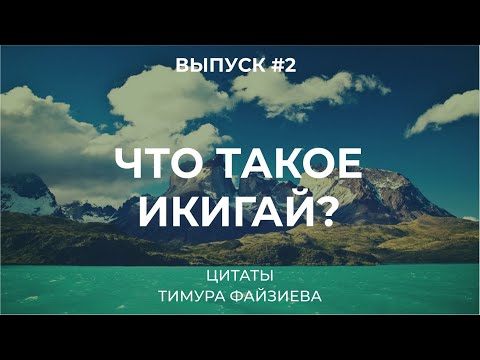 Цитаты Тимура Файзиева - Что такое "Икигай"? Выпуск #2.