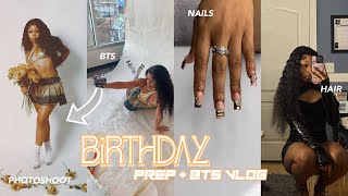 PREP WITH ME FOR MY 20TH BIRTHDAY PHOTOSHOOT | HAIR, NAILS, BTS + MORE