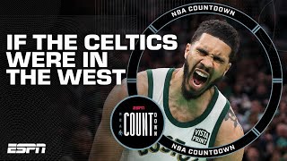 Where would the Celtics rank amongst teams in the West? 🤔 | NBA Countdown Wealth