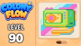 Colony Flow Level 90 walkthrough & solution Gameplay Easy