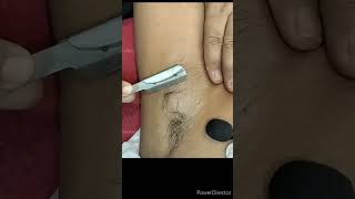 Armpit shaving by straight razor/#armpitshaving #pammibeautyworld #brazilianwaxing @Rajlaxmi vlogs