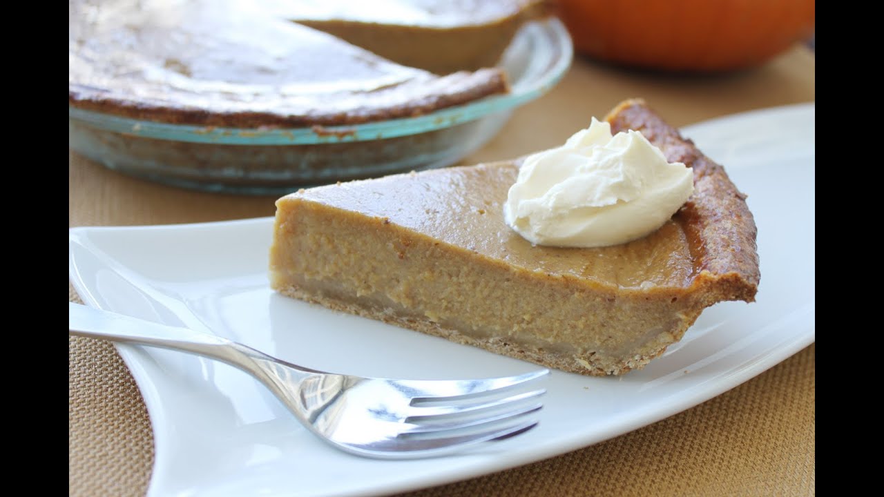 Pumpkin Pie With Graham Cracker Crust Youtube