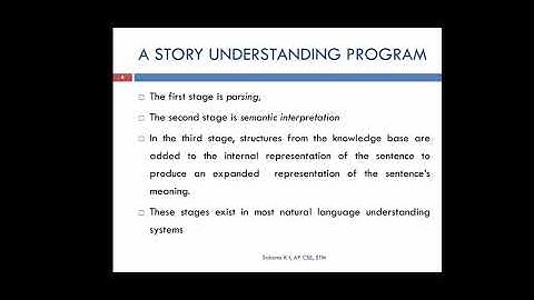 464 Artificial Intelligence module 6 : Deconstructing language: Analysis