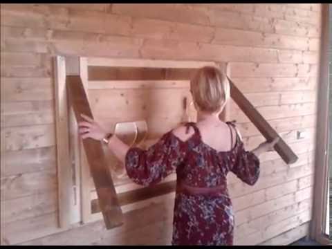 Creare un tavolo magico che scompare e diventa un quadro con ... Tavolo ikea estensibile triangolare