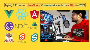 Trying 9 Frontend JavaScript Frameworks with their CLIs in 2021(React, Svelte, Angular and more)