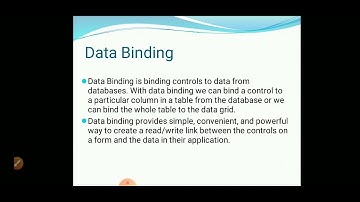 CS305 UNIT 6 data binding in ado.net topic 6.9