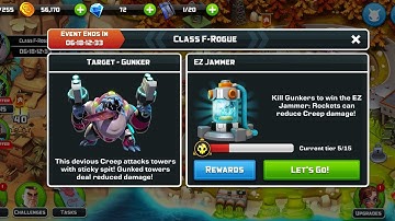 Alien Creeps TD: Event- Class-F Rogue (HARD LEVEL, FLAK & AVALANCHE/Perfect)