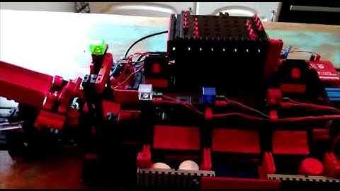 Conveyorbelt Fischertechnik, color sorting conveyor belt FTDuino