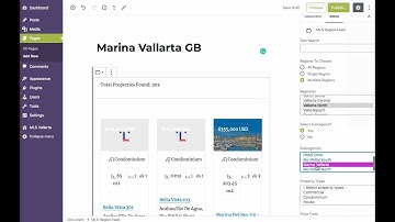 Create a Properties in Marina Vallarta Page in your Site WordPress Gutenberg Editor