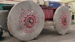 Giant stone wheels of temple chariot