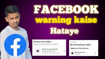 Facebook warning kaise hataye