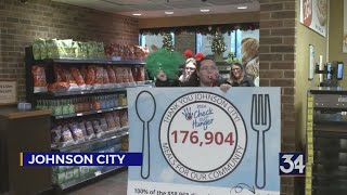 Johnson City Wegmans donates over $58k to Food Bank of the Southern Tier