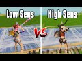 HIGH vs LOW Sensitivity: Which Is Better? - Fortnite Battle Royale