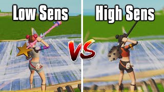 HIGH vs LOW Sensitivity: Which Is Better? - Fortnite Battle Royale