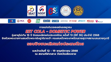 รร.กีฬาจังหวัดอ่างทอง  - รร.สุโขทัยวิทยาคม /กลุ่ม เอฟ รอบสอง/เอสโคล่า DOMESTIC POWER 68