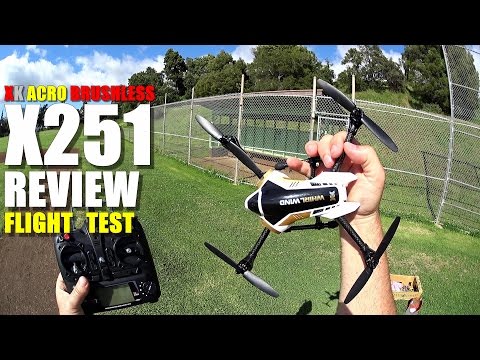 XK X251 Brushless Acrobatic Quadcopter Drone Review - Part 2 - [Flight & CRASH Test]