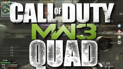MW3 QUAD Airdrop Trap! AMAZING!