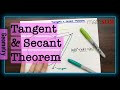 Geometry: Tangent and Secant Theorem Quiz