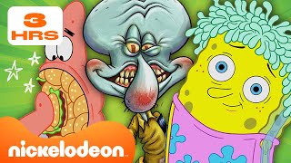 سبونج بوب | أكثر من 3 ساعات من اللحظات المضحكة من حلقات سبونج بوب الجديدة | Nickelodeon Arabia
