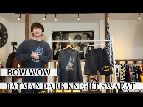 タグ付き未使用　バウワウ　スウェット　ブラック　L　バットマン　ヴィンテージ タグ付き未使用 バウワウ スウェット ブラック L バットマン