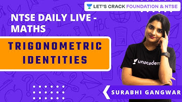 NTSE Daily Live : Maths | Trigonometric Identities | Maths | Surabhi Gangwar