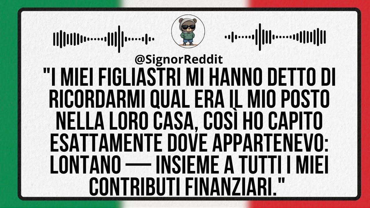 Ifigliastri mi hanno detto di 'ricordarmi il mio posto'nella loro casa. Così l’ho capito esattamente
