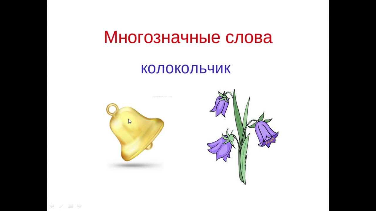 3 многозначных слов