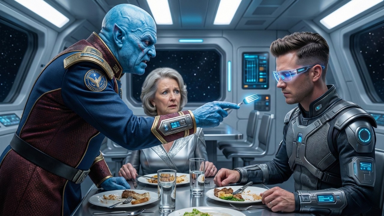 My Mother's Boyfriend, An Alien Admiral, Tried To Order Me At Dinner... And Regretted It Immediately