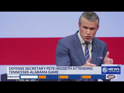 Defense Secretary Pete Hegseth to attend Tennessee-Alabama game