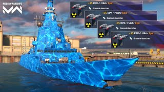 SPS F-110 With 4x RPK-1 Vikhr Nuke Grenade Launcher - Modern Warships Gameplay