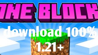 How to download one block for minecraft bedrock 1.21+ 100%work screenshot 5