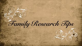 Family Research Tips: Introduction to Census records