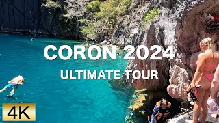 CORON 2024 ULTIMATE TOUR |4k| Hopping Tour & Night Walking in Palawan Philippines 🇵🇭Experience