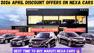 Discount Offers On Baleno,Fronx,Ignis,Jimny & Grand Vitara In April 2026 | Nexa Discount