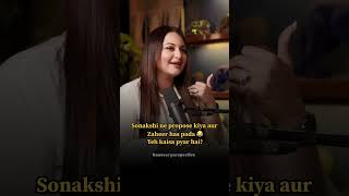 Sonakshi ne propose kiya aur Zaheer has pada 😂Yeh kaisa pyar hai? #bollywood #sonakshisinha #love