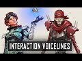 *ALL* NEW LEGEND Interaction Voicelines in Apex Legends Season 8