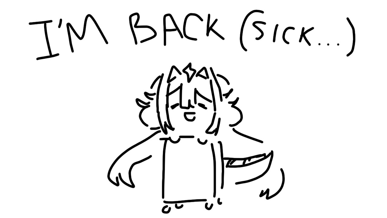 I'm back!! (No cool thing cause my voice can't handle it...)