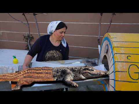 Spring in the Village:  We are Cooking Crocodile Alligator Bread
