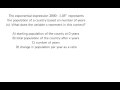 Understanding the Variable X in Exponential Growth