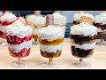 3 IDÉES DE DESSERTS D'ÉTÉ EN VERRINES AVEC LA MÊME CRÈME🍨 recette express⏱ Deli Cuisine