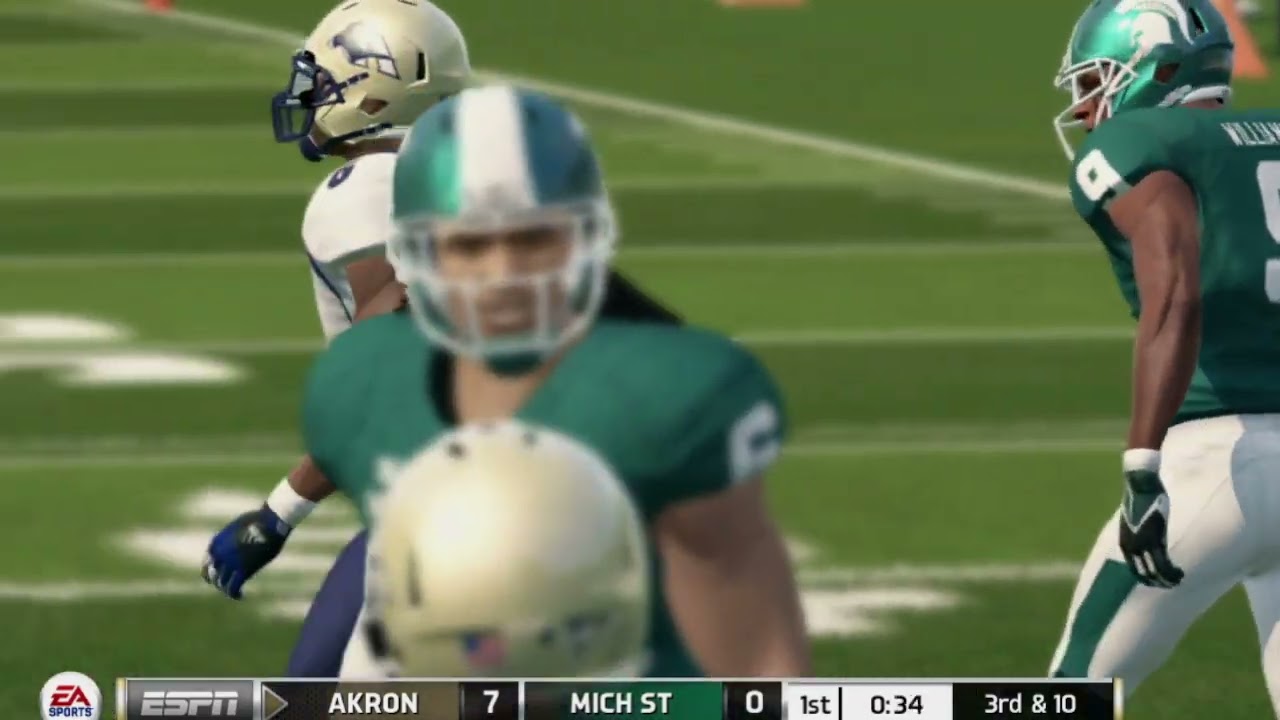 NCAA Football 2022-23 Week 2 - Akron Zips vs Michigan State Spartans Roster...