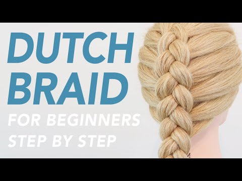 How To Dutch Braid Step By Step For Beginners (2 way of adding hair) [CC] | EverydayHairInspiration