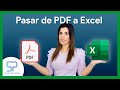 Pasar de PDF a EXCEL ✅ | sin programas ni páginas web de conversión |