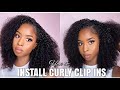 HOW TO: 3c/4a CURLY CLIP INS INSTALL✨ || BETTER LENGTH HAIR