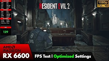 Resident Evil 2 Remake | RX 6600 FPS Test | 1080p Optimized Settings 2025