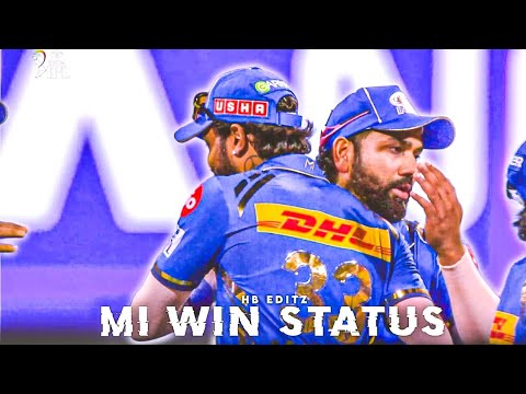 Mumbai Indians win whatsapp statusmi comeback statusMi win against dc status