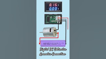 Digital DC Voltmeter Ammeter Connection #shorts #creative