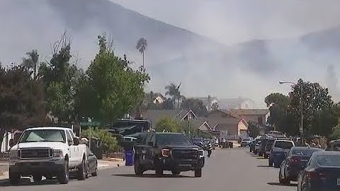 Brush fire forward progress stopped